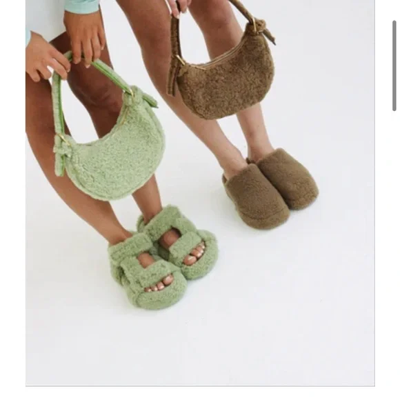 LMS the Yoko Brown Sherpa teddy clogs mules women’s 38 EU - Picture 4 of 9